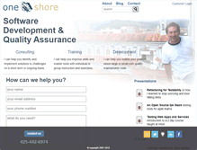 Tablet Screenshot of one-shore.com